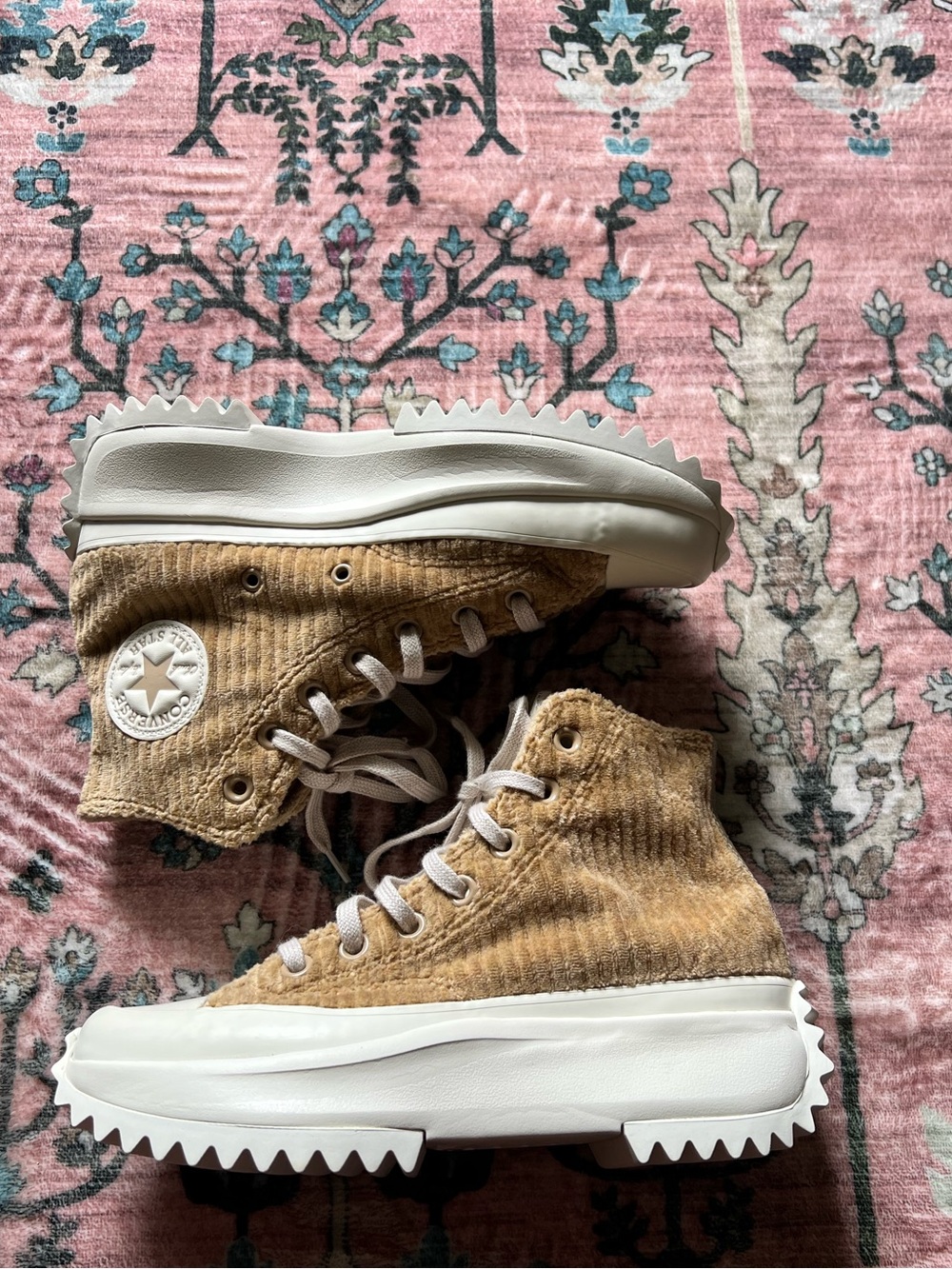 Converse Run Star Hike Shoes Corduroy Platform